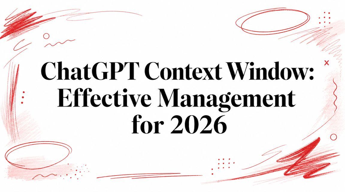 ChatGPT Context Window: Effective Management for 2026 cover