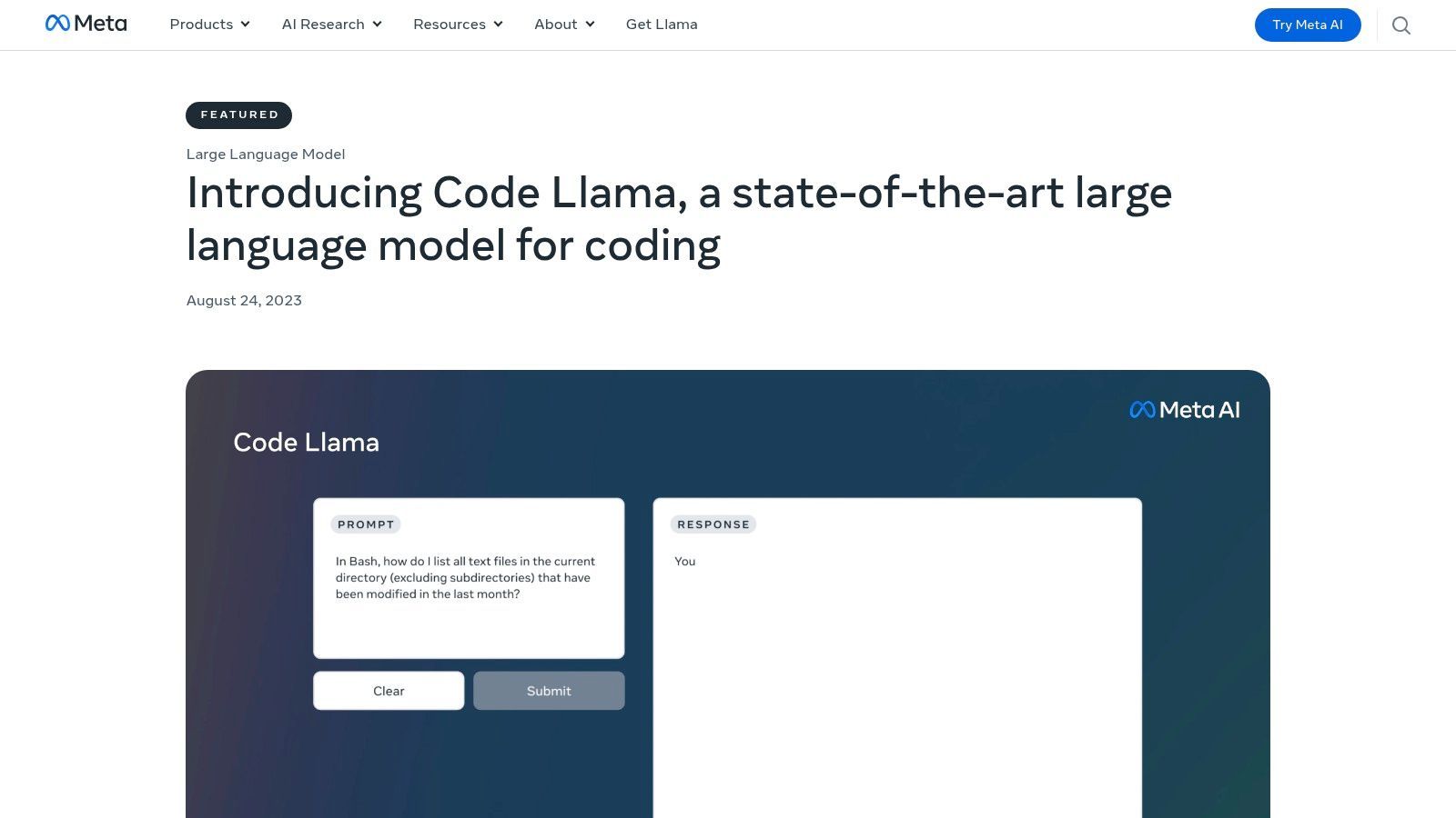 Code Llama (Meta)