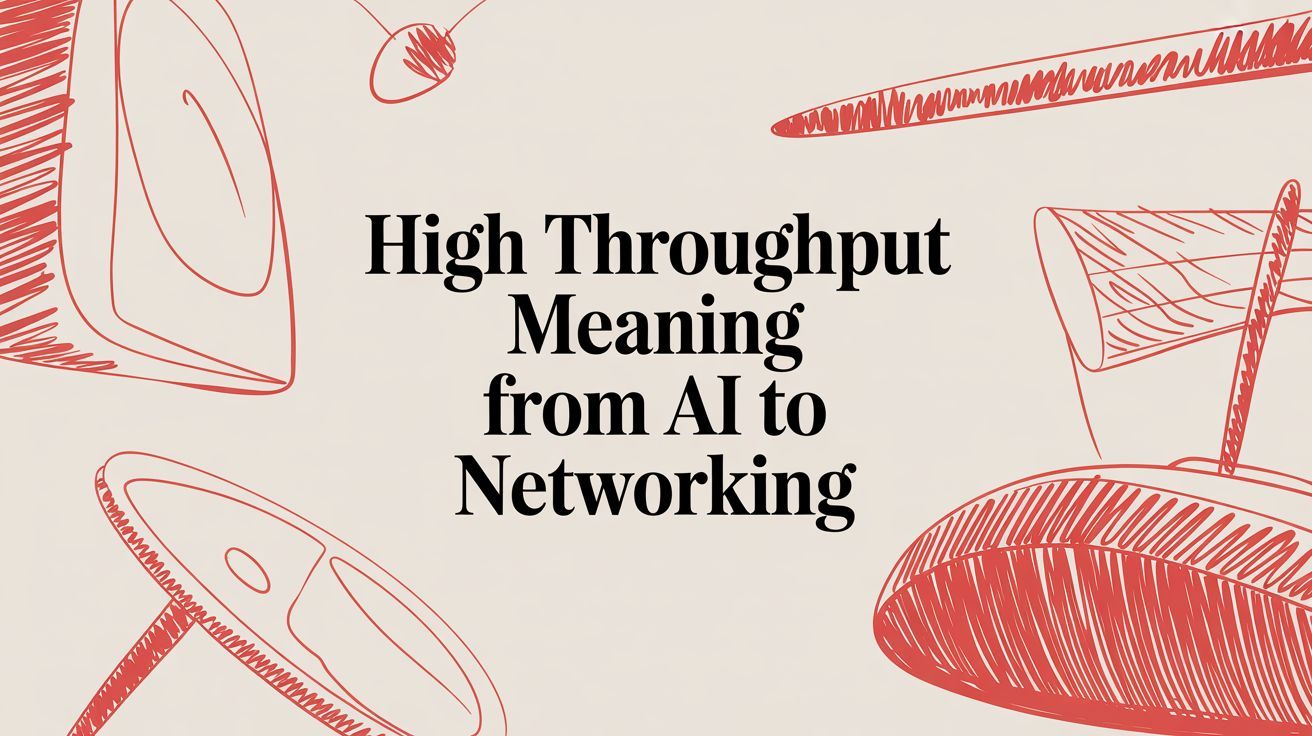 High Throughput Meaning From AI to Networking cover