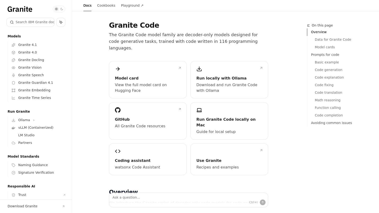 IBM Granite Code