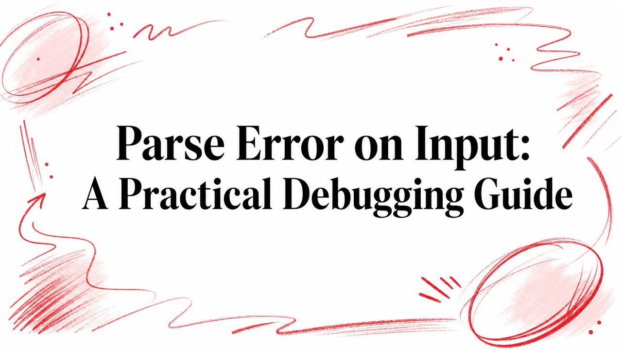 Parse Error on Input: A Practical Debugging Guide cover
