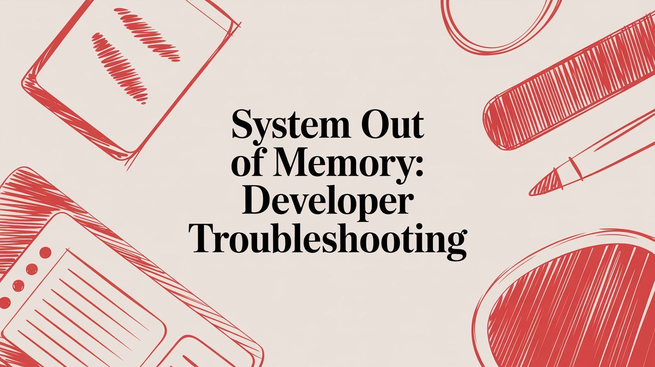 System Out of Memory: Developer Troubleshooting